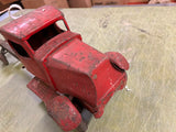 VTG Antique 1930s Pressed Steel Turner Toys Dump Truck Toy Original Paint Long