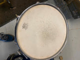 Vtg 1960's Metal Blue  Drum Set Band Sparkle Cymbals Bass Snare Case Slingerland
