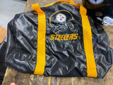 lot Vtg Pittsburgh Steelers collectible helmet duffel bag Kids Display NFL Hutch