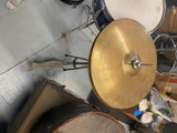 Vtg 1960's Metal Blue Slingerland Drum Set Band Sparkle Cymbals Bass Snare Case