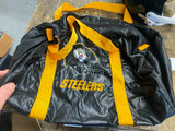 lot Vtg Pittsburgh Steelers collectible helmet duffel bag Kids Display NFL Hutch