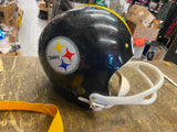 lot Vtg Pittsburgh Steelers collectible helmet duffel bag Kids Display NFL Hutch