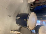 Vtg 1960's Metal Blue  Drum Set Band Sparkle Cymbals Bass Snare Case Slingerland