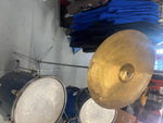 Vtg 1960's Metal Blue  Drum Set Band Sparkle Cymbals Bass Snare Case Slingerland