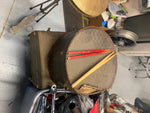 Vtg 1960's Metal Blue  Drum Set Band Sparkle Cymbals Bass Snare Case Slingerland
