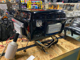Mini Tour Pak Harley Police Bike Rack Black FLH Road King Glide Touring Lights!