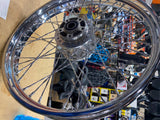 2.50x21 Twisted spoke Front Wheel Harley 00^ 3/4 axle Sportster Dyna Chrome fXD