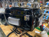 Mini Tour Pak Harley Police Bike Rack Black FLH Road King Glide Touring Lights!