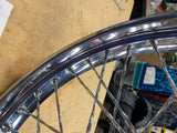 2.50x21 Twisted spoke Front Wheel Harley 00^ 3/4 axle Sportster Dyna Chrome fXD