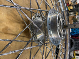 2.50x21 Twisted spoke Front Wheel Harley 00^ 3/4 axle Sportster Dyna Chrome fXD