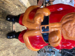 Vtg Hard Plastic Blow mold Santa Claus Decor Nova Rosbro LIght up Collectible