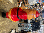 Vtg Hard Plastic Blow mold Santa Claus Decor Nova Rosbro LIght up Collectible