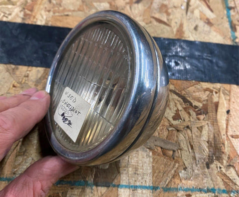 Vtg 3" Running Spotlight Stainless Motorcycle Bicycle Scooter Vespa Lambretta!