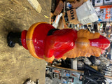 Vtg Hard Plastic Blow mold Santa Claus Decor Nova Rosbro LIght up Collectible