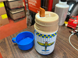 Vintage 1988 Made in USA Aladdin Ring Riders Plastic Thermos Jets And Airplanes