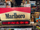 Vtg Light up Marlboro illuminated advertising sign Tobacco 28x17 Message Board!