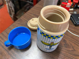 Vintage 1988 Made in USA Aladdin Ring Riders Plastic Thermos Jets And Airplanes
