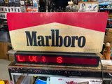 Vtg Light up Marlboro illuminated advertising sign Tobacco 28x17 Message Board!