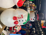 Vtg 1990 Blow mold Frostie Snowman Christmas decor 32" Union Prod Light up