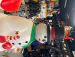 Vtg 1990 Blow mold Frostie Snowman Christmas decor 32" Union Prod Light up