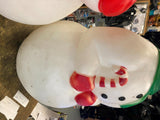 Vtg 1990 Blow mold Frostie Snowman Christmas decor 32" Union Prod Light up