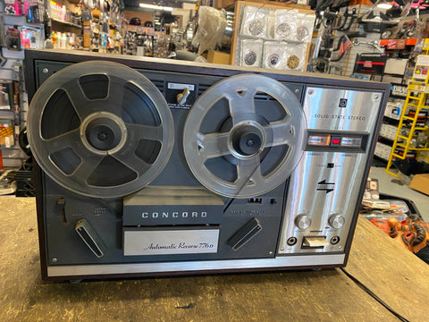 Concord auto reverse 776d reel to reel Stereo Vtg Electronics Tape Deck Player!