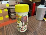 Vintage 1970s Made In USA Aladdin Safety Sealed No 114 Groovy Hippy Love Thermos