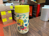 Vintage 1970s Made In USA Aladdin Safety Sealed No 114 Groovy Hippy Love Thermos