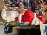 Vtg 1990 Blow mold Santa Reindeer Christmas decor 32" Empire Light up