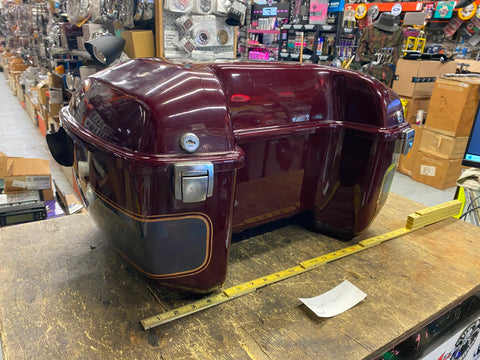OEM Vtg Tour Pak Harley FXRT FXRD Travel Box FActory Heritage Softail Custom