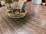 Vintage 1970s Made In USA Aladdin Safety Sealed No 114 Groovy Hippy Love Thermos