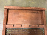 Vintage National Washboard Co. No. 1801 Brass Washboard  Chicago USA