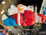 Vtg 1990 Blow mold Santa Reindeer Christmas decor 32" Empire Light up