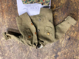 Vtg GI Joe Combat Green Fatigue Jacket Shirt 1964 Camo Pants marine Fatigue Acc!