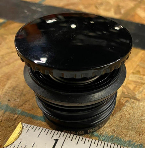 OEM Black Pop Up Flush Mount Gas CAp Harley Softail Sportster Dyna Breakout FXSB