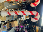 Vtg 80's Blow mold Candy Canes Large Light up Christmas decor 40" Union?