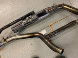 OEM FActory Heritage Softail Stock Exhaust Pipes Mufflers Bracket mount Evo 84-9