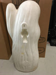 Vtg. Halloween Ghost Pumpkin  Black Cat waiving  Blow Mold - used  rare