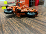 VTG Antique 1930s Made in USA Hubley Cast Iron Orange Police Cop Motorcycle