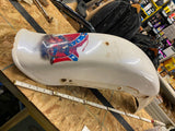 Custom Paint Rear Fender Harley Shovelhead FX Wide Glide Airbrush Chopper Superg