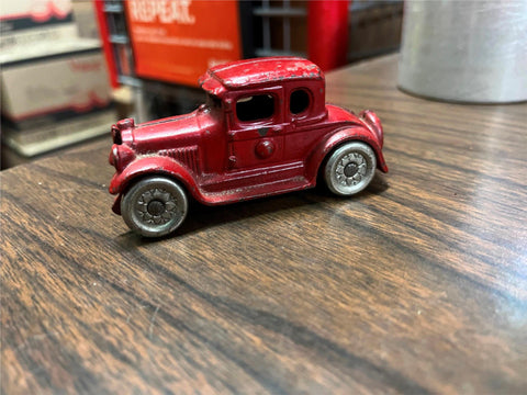 VTG Antique Hubley? AC Williams? Cast Iron Red Old Timer Automotive Car Toy