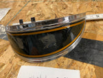 VTg 7" Headlight Visor Harley Shovelhead FLH Glide chrome Gold Black Acc CCi