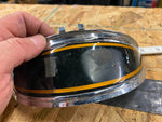 VTg 7" Headlight Visor Harley Shovelhead FLH Glide chrome Gold Black Acc CCi