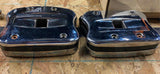 Chrome Black Rocker Boxes Harley Evo Softail Touring Dyna FXR 1984-88 CCI