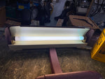 Vtg Art Deco Desk Lamp Flourescent 1950's Mid Modern Garage Service Gas Station