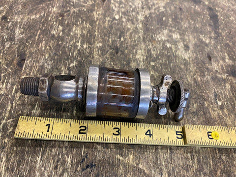 Vtg Antique Oiler HIt miss Small Engine motor Drip Feed Oil Gas Collec Steampunk
