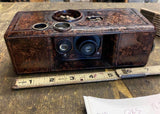 Vtg QRS Kamra 35mm box camera Swirl Bakelite 35mm 20's Antique Photography Colle