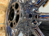 Pr Chrome Round spoke Mag Wheels Harley touring FLH Ultra Glide King 00^ 3x16