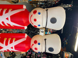 Vtg 80's Blow mold Toy Soldiers Large Light up Christmas decor 31" Union Pair!