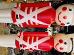 Vtg 80's Blow mold Toy Soldiers Large Light up Christmas decor 31" Union Pair!